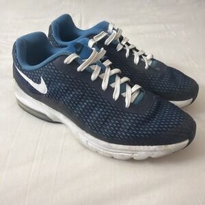 Men's 8.5 Nike Air Max Invigor Midnight Running Shoes 870614-401 Gently Used Gym